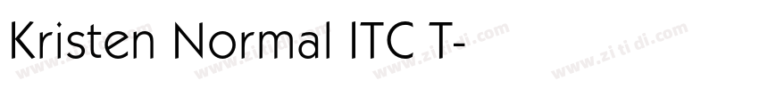 Kristen Normal ITC T字体转换